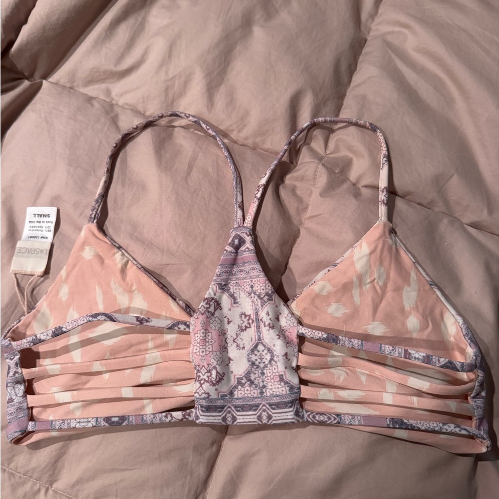 Women's Pink Strappy bikini top